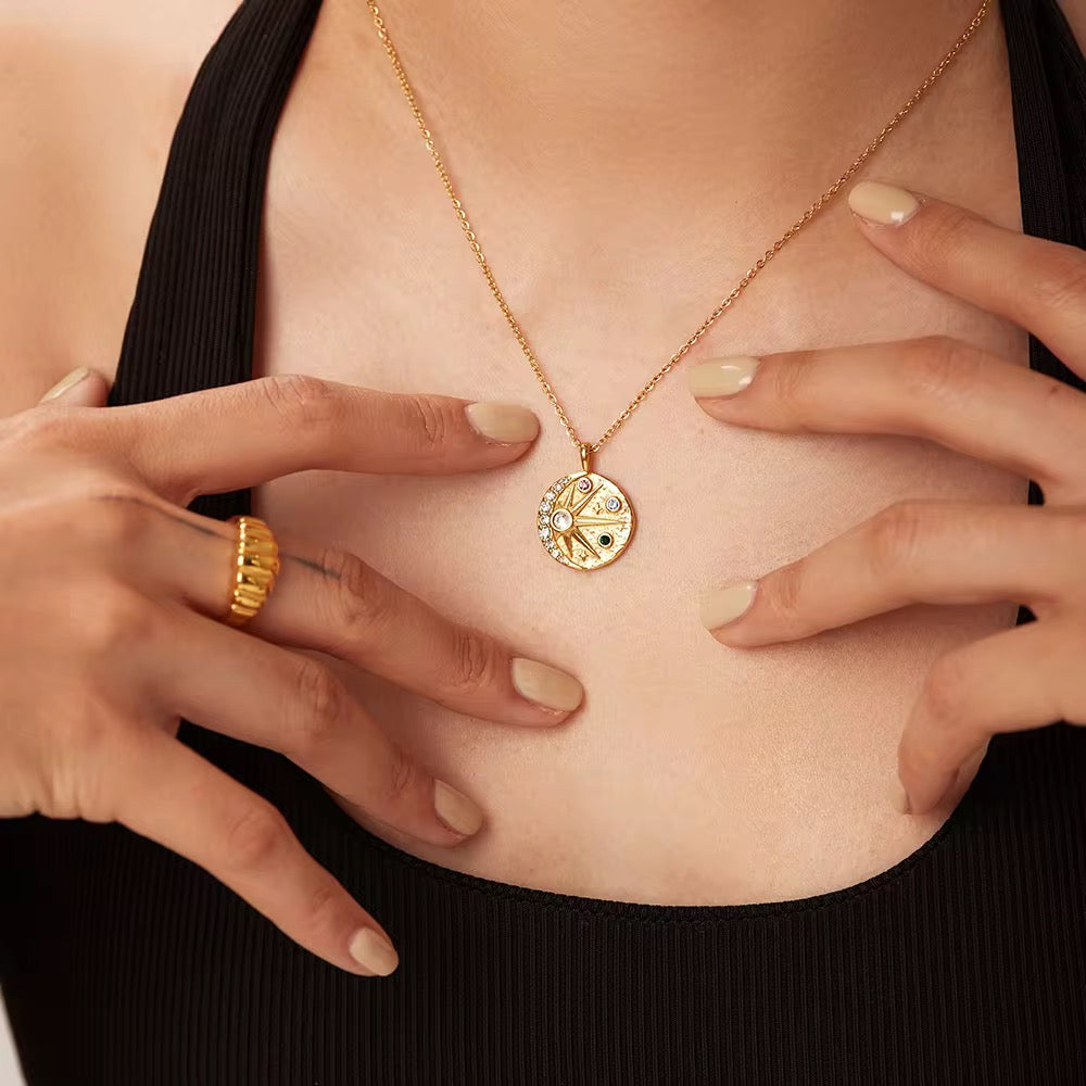 
                  
                    Pendant Charm Necklace Beach Australian Owned Boho And Mala Gold Plated Under Stainless Steel Statement Necklace Waterproof Tarnish-Free Earrings Everyday Boho Jewellery
                  
                