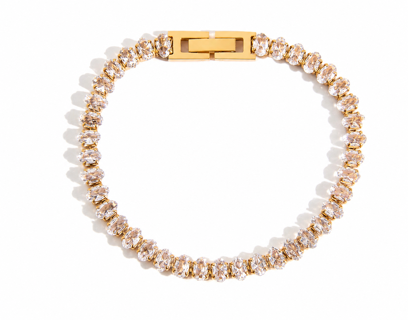 
                  
                    Aurora Oval Crystal Tennis Bracelet
                  
                