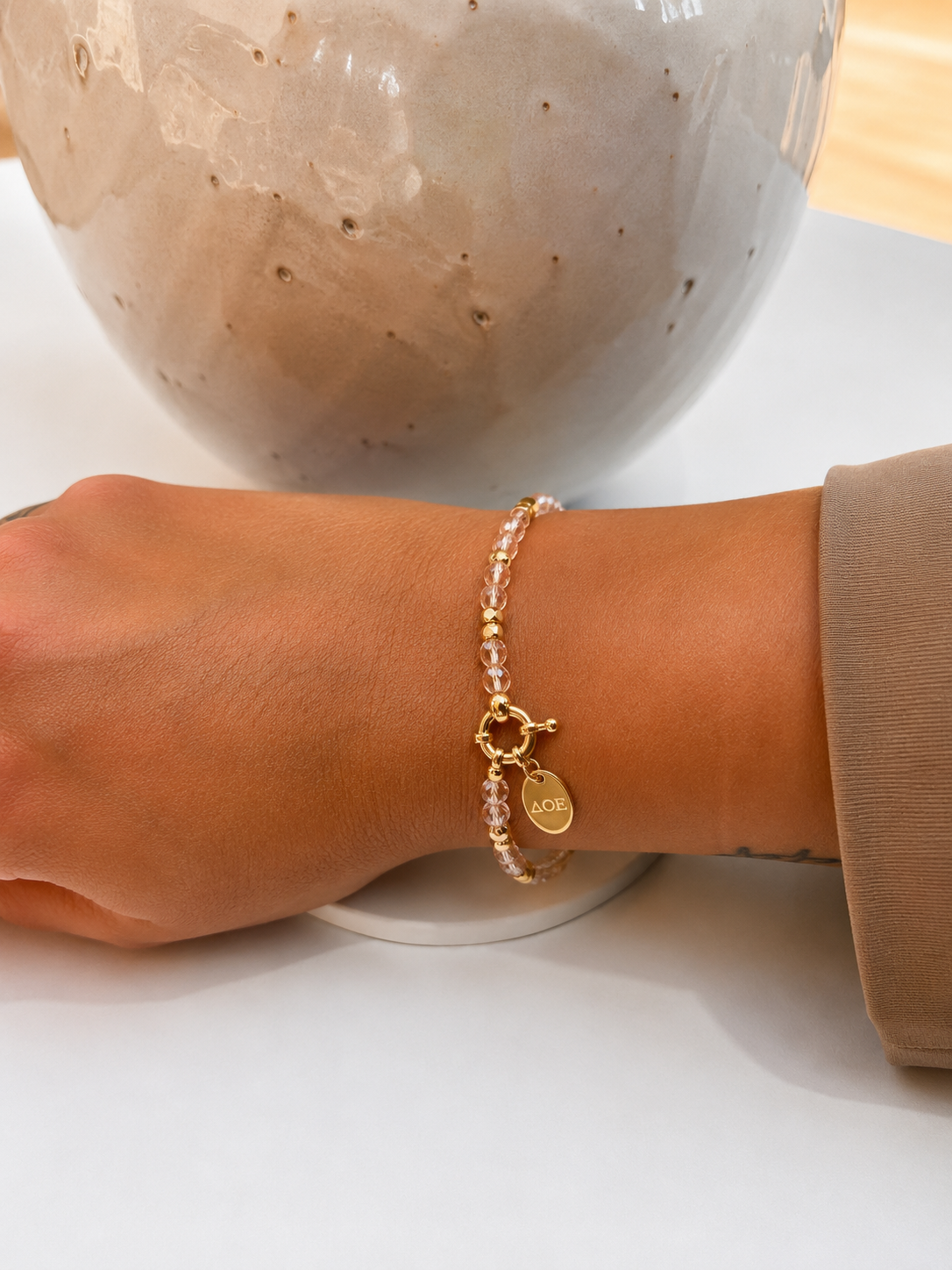 
                  
                    Rose Quartz Crystal Bracelet
                  
                