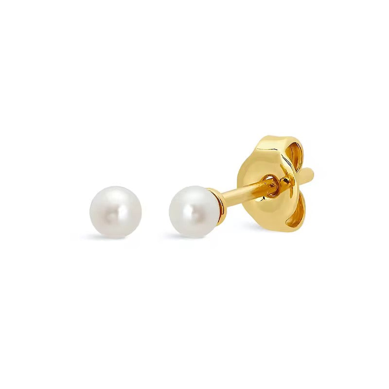 Boho & Mala Pearl Stud 18k Gold Plated Earring