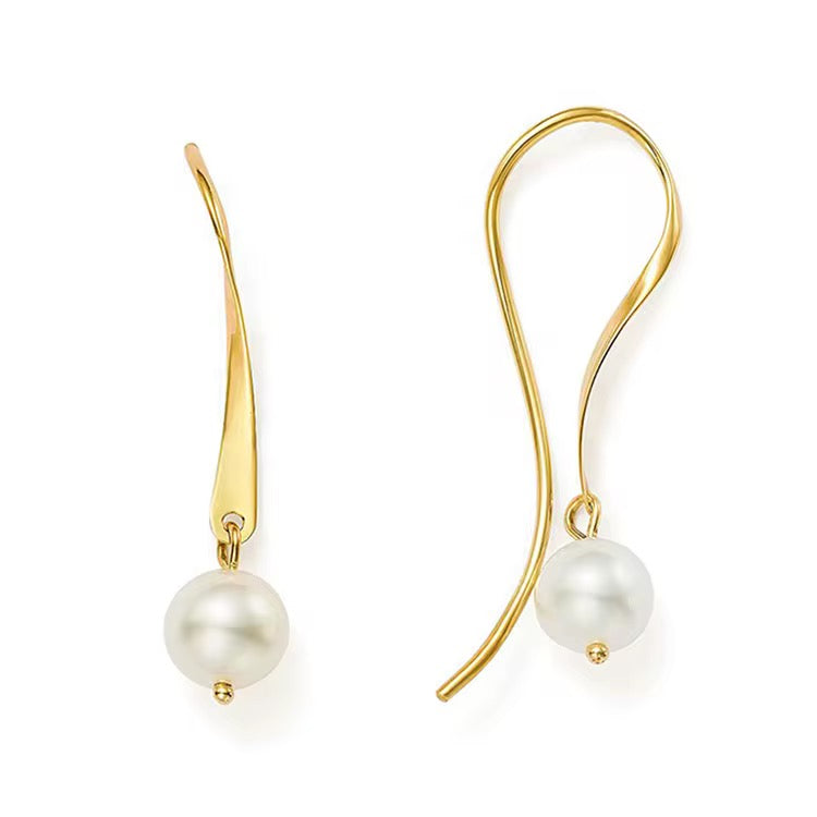 Boho & Mala Freshwater Pearl 18k Gold Plated Earring