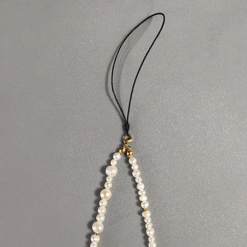 
                  
                    Boho & Mala Natural Freshwater Pearl Phone Cord Chain
                  
                