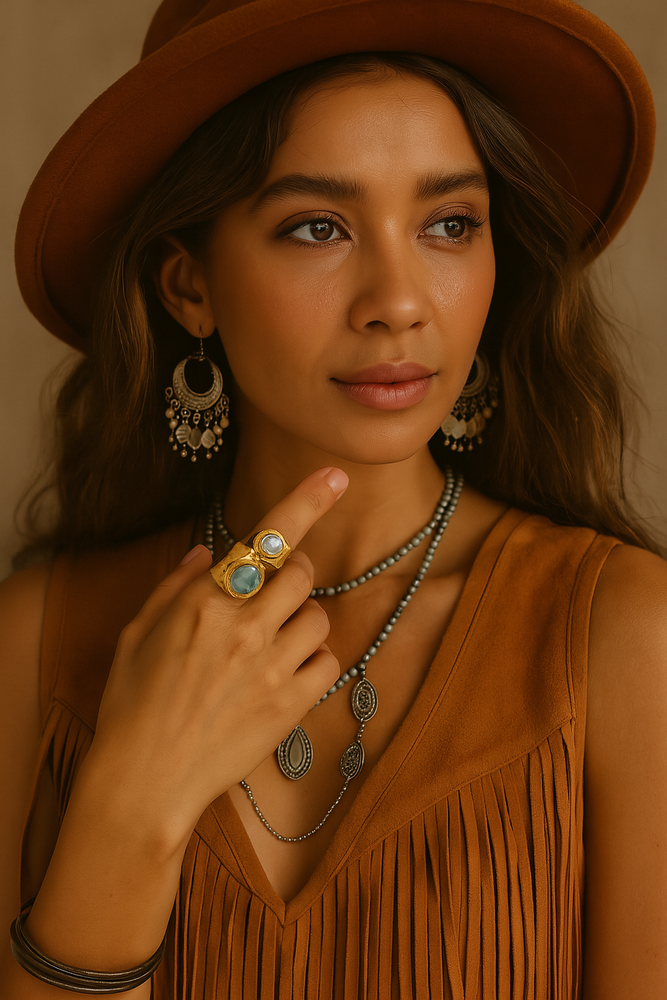 
                  
                    Boho & Mala Freshwater Pearl Wrap Ring
                  
                