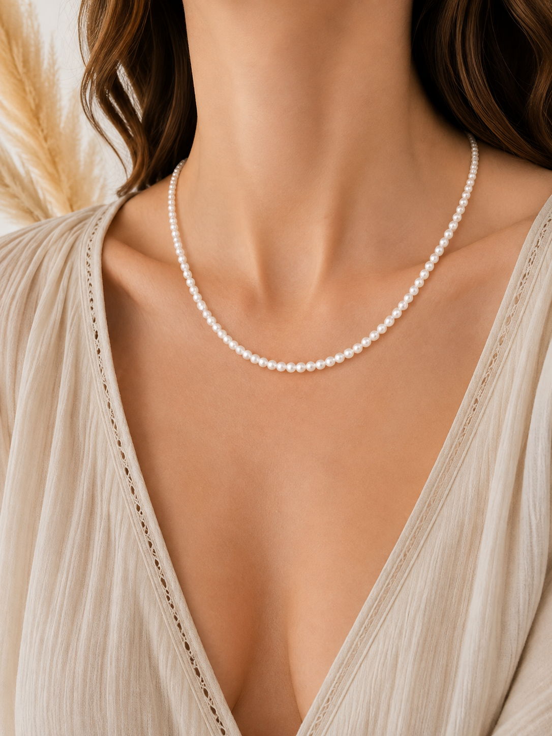 
                  
                    Boho & Mala Freshwater Pearl Sterling Silver Necklace
                  
                