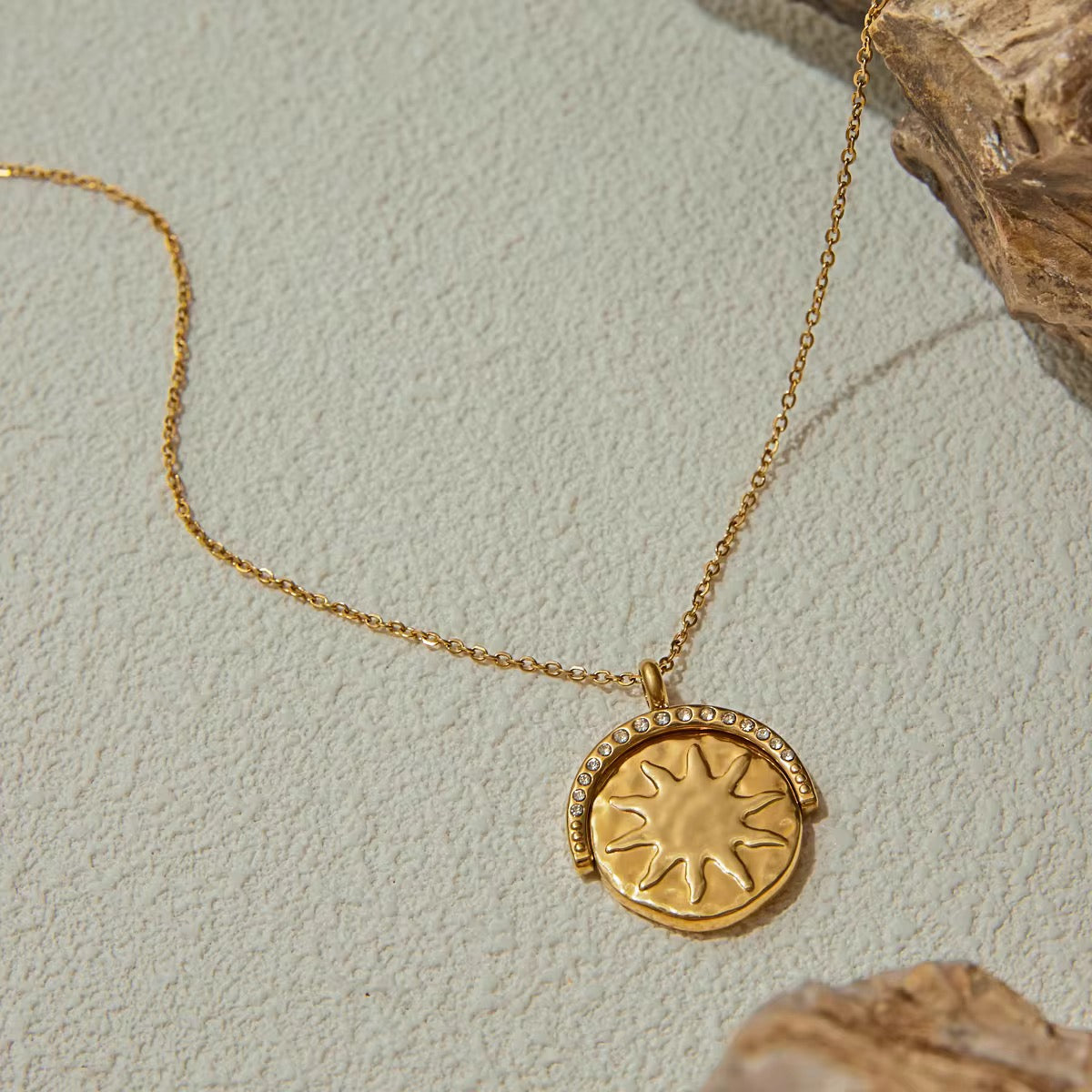 Pendant Necklace Beach Australian Owned Boho And Mala Gold Plated Under Stainless Steel Statement Necklace Waterproof Tarnish-Free Earrings Everyday Boho Jewellery