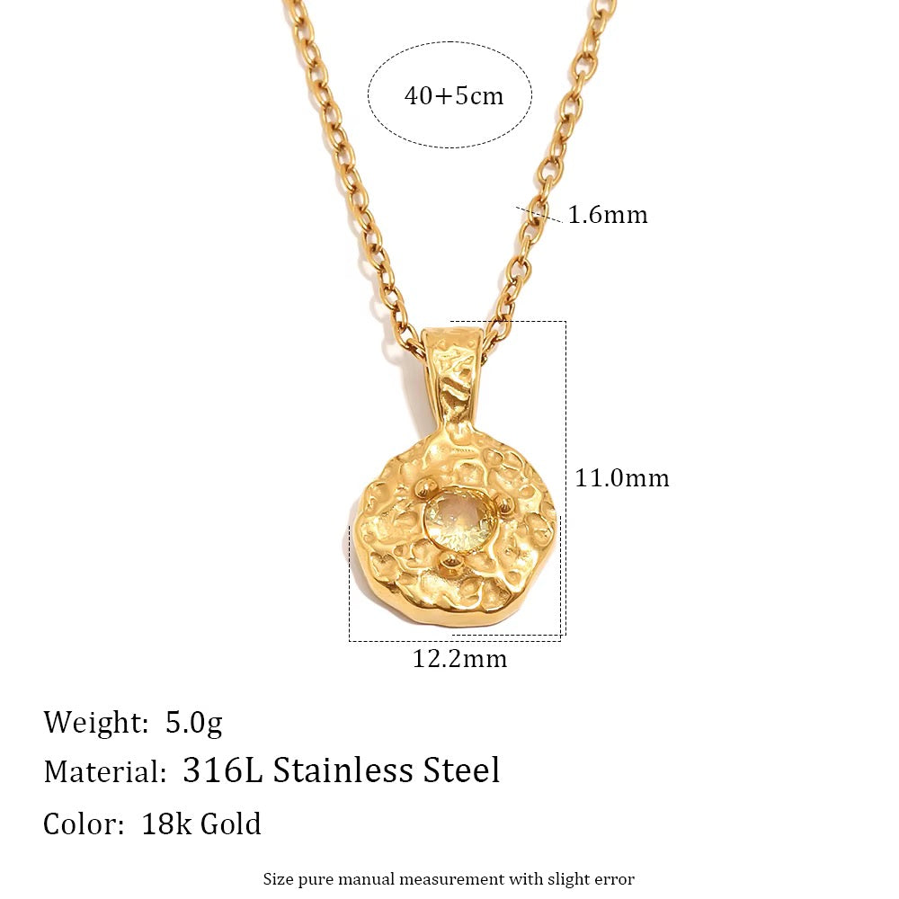 
                  
                    Gold Plated Stainless Steel Waterproof & Tarnish-Free Necklaces- Boho Jewellery For Everyday Wear (Novemeber)
                  
                