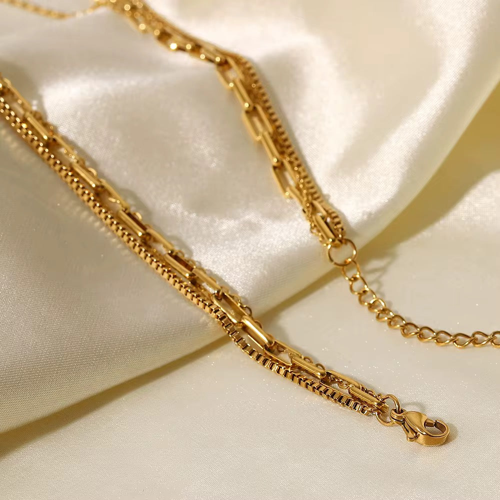 
                  
                    Layered Chain Necklace Beach Australian Owned Boho And Mala Gold Plated Under Stainless Steel Statement Necklace Waterproof Tarnish-Free Earrings Everyday Boho Jewellery
                  
                
