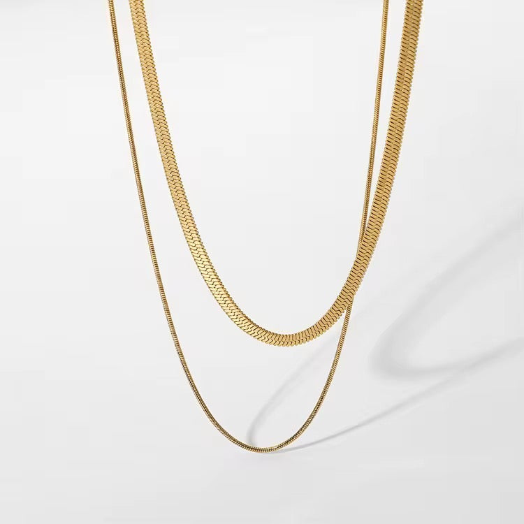Layered Chain Necklace Beach Australian Owned Boho And Mala Gold Plated Under Stainless Steel Statement Necklace Waterproof Tarnish-Free Earrings Everyday Boho Jewellery