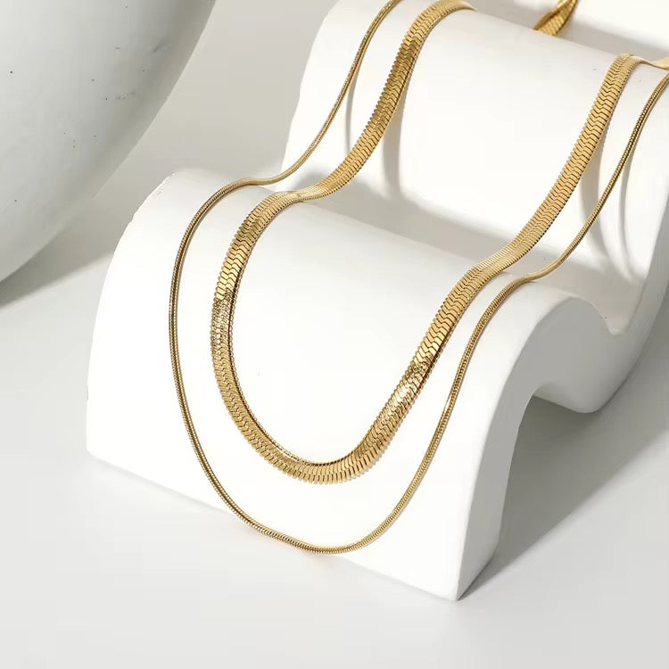 
                  
                    Layered Chain Necklace Beach Australian Owned Boho And Mala Gold Plated Under Stainless Steel Statement Necklace Waterproof Tarnish-Free Earrings Everyday Boho Jewellery
                  
                