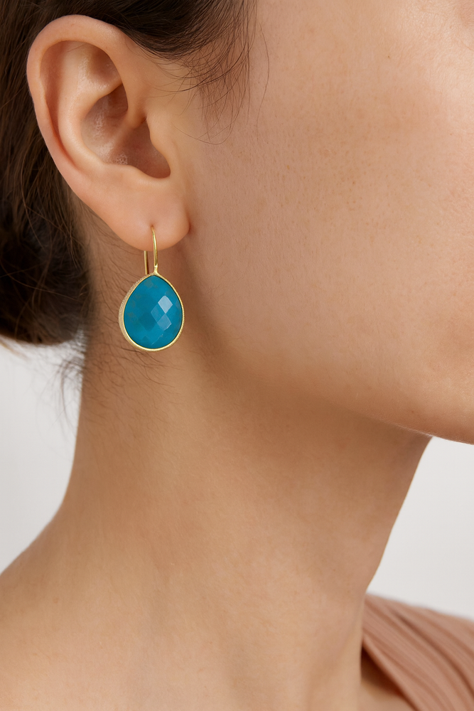 
                  
                    Gold Plated Natural Stone Statement Earrings- Boho Jewellery For Wild Souls
                  
                