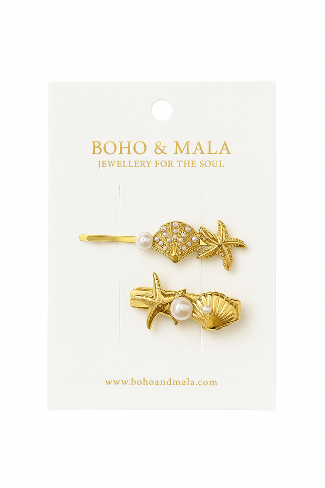 Boho & Mala Ocean Treasures Hair Clip Set