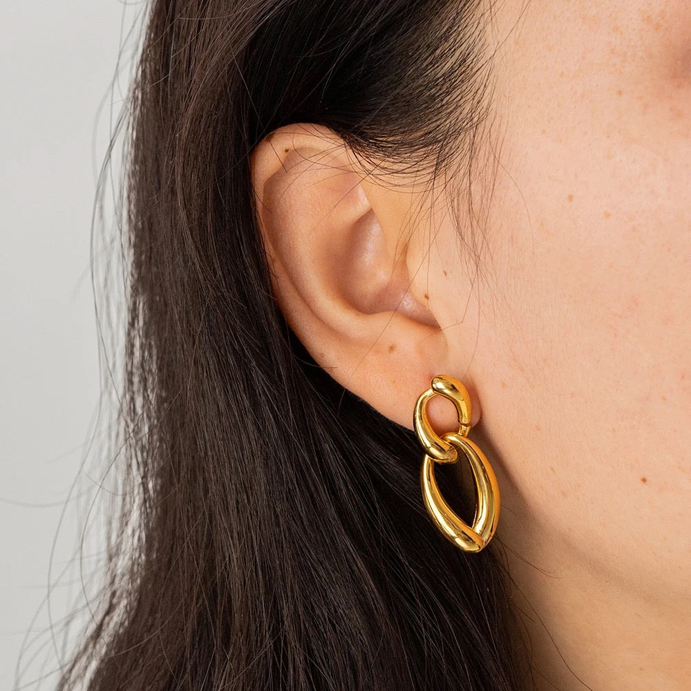 
                  
                    Boho & Mala Stainless Steel Gold Plated Earrings
                  
                