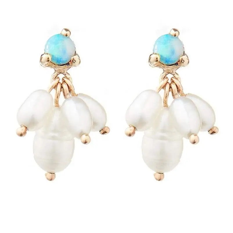 
                  
                    Boho & Mala Opal & Pearl 18k Gold Plated Stud Earrings
                  
                