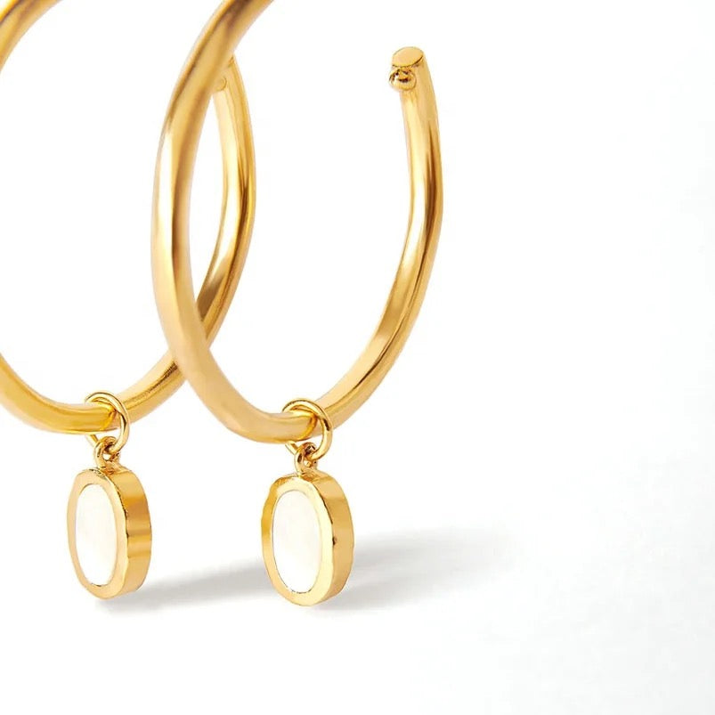 
                  
                    Boho & Mala 18k Gold Plated Hoop Earring
                  
                