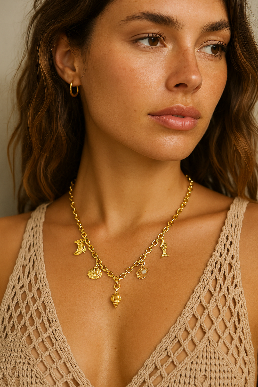 Boho & Mala Under The Sea Charm Necklace