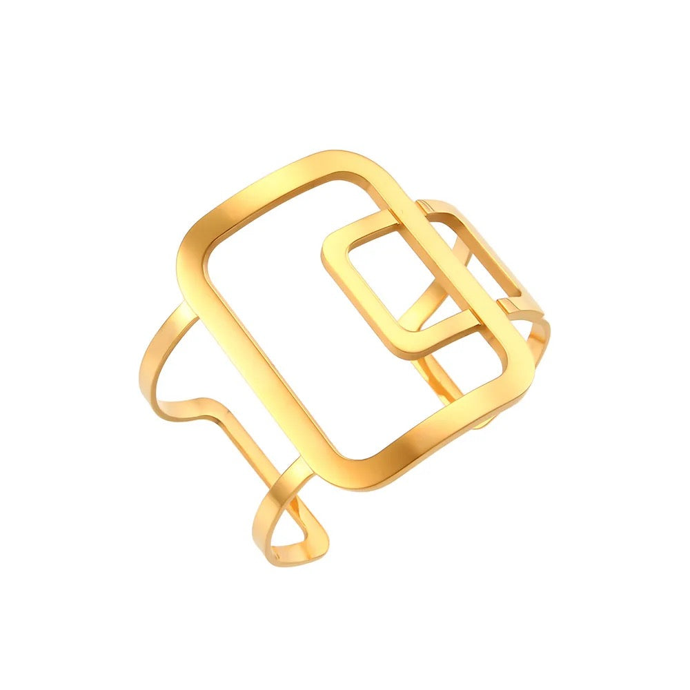 
                  
                    Boho & Mala Gold Plated Stainless Steel Cuff Bracelet
                  
                