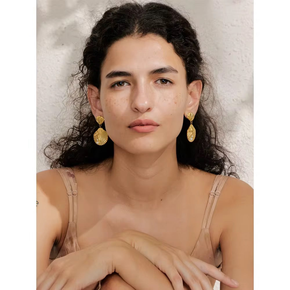 
                  
                    Gold Plated Stainless Steel Waterproof & Tarnish-Free Earrings- Boho Jewellery For Wild Souls
                  
                