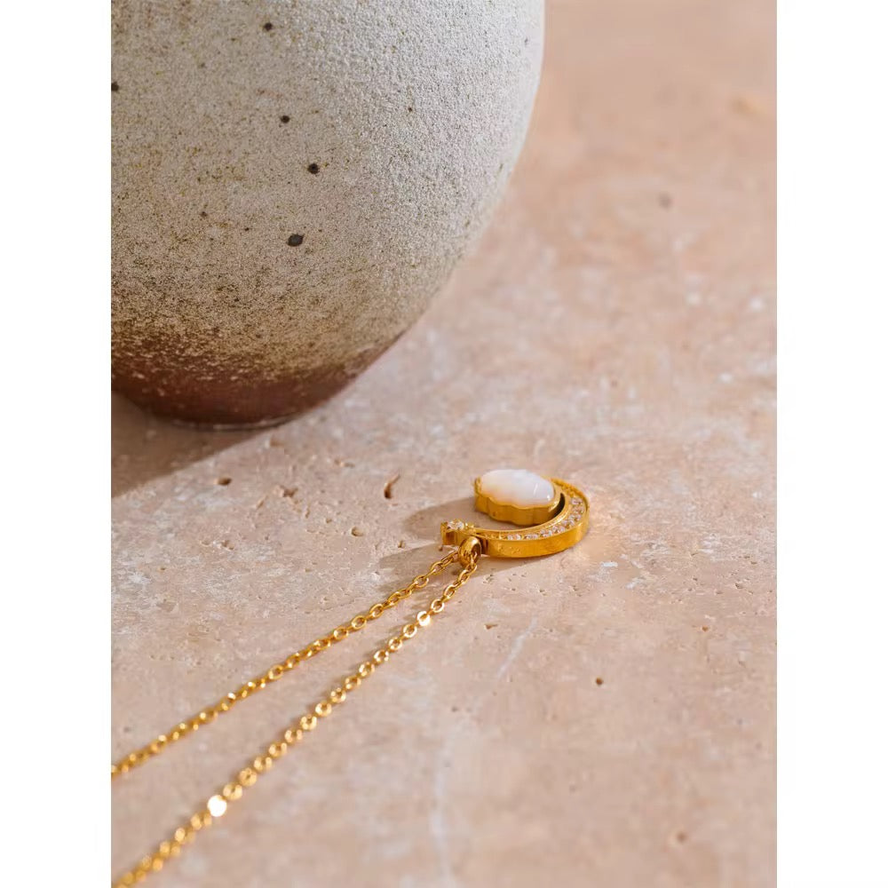 
                  
                    Gold Plated Stainless Steel Waterproof & Tarnish-Free Necklaces- Boho Jewellery For Everyday Wear
                  
                
