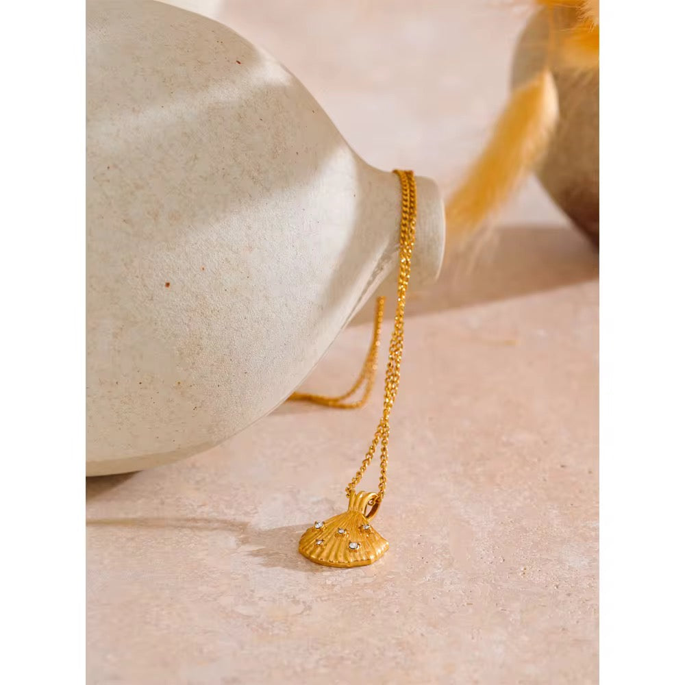 
                  
                    Gold Plated Stainless Steel Waterproof & Tarnish-Free Necklaces- Boho Jewellery For Everyday Wear
                  
                