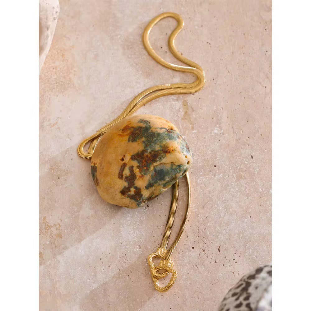 
                  
                    Gold Plated Stainless Steel Waterproof & Tarnish-Free Necklaces- Boho Jewellery For Everyday Wear
                  
                