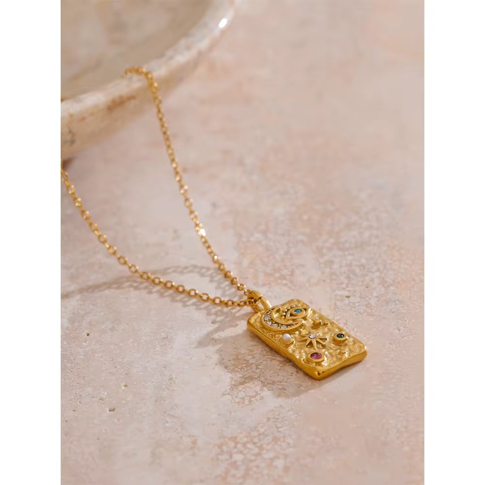 
                  
                    Charm Gold Plated Stainless Steel Waterproof & Tarnish-Free Necklaces- Boho Jewellery For Everyday Wear
                  
                