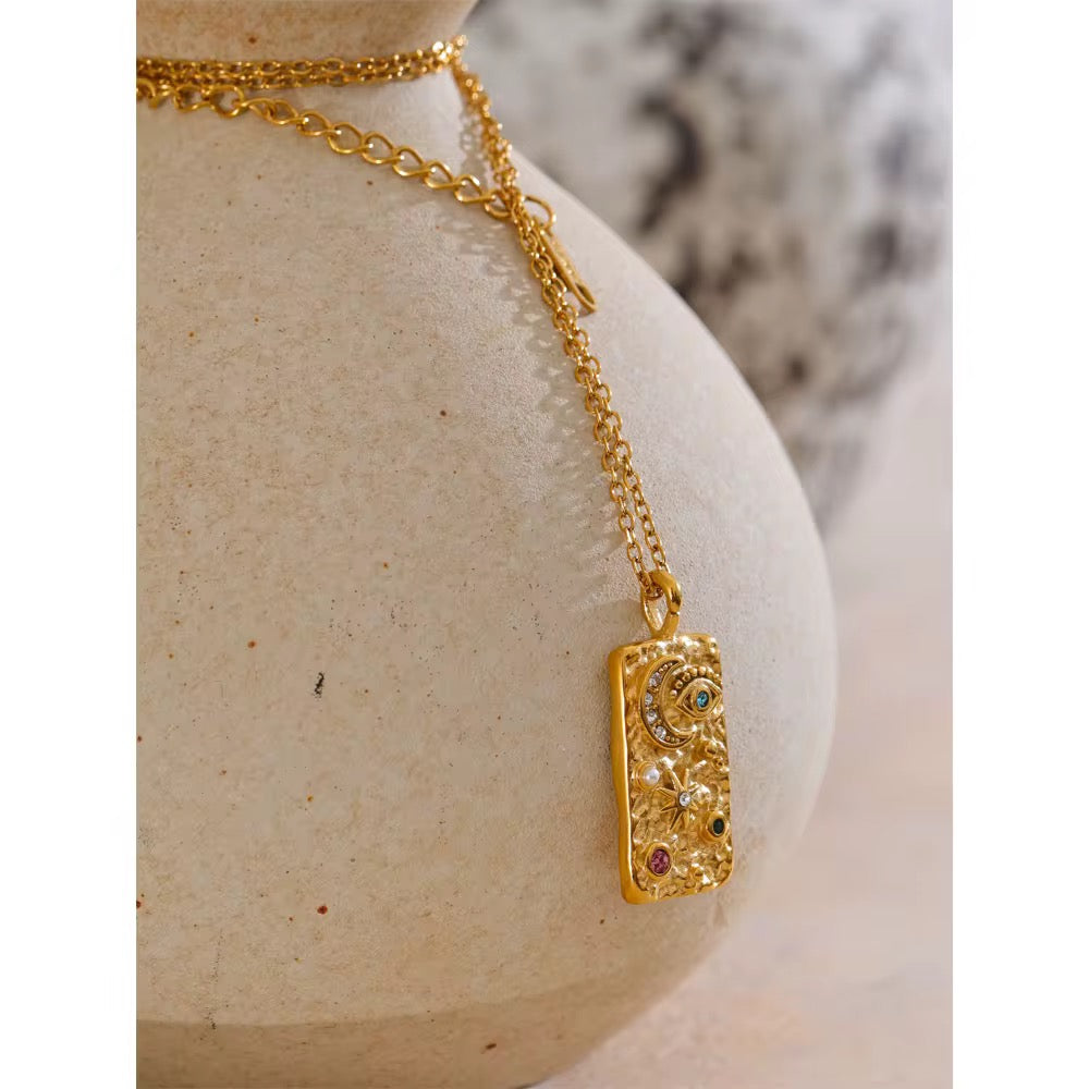 
                  
                    Charm Gold Plated Stainless Steel Waterproof & Tarnish-Free Necklaces- Boho Jewellery For Everyday Wear
                  
                