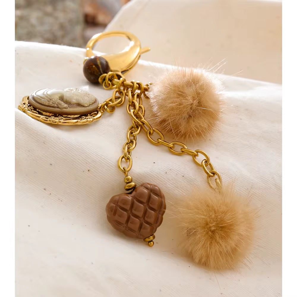 
                  
                    Vintage Charm Key Ring
                  
                