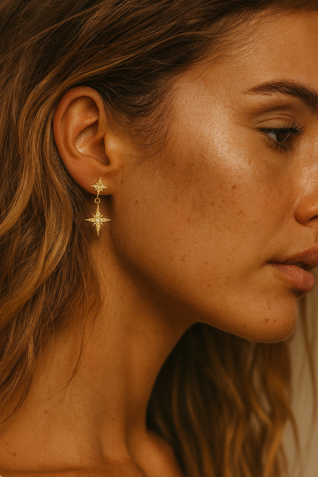 
                  
                    Gold Plated Sterling Silver Dainty Minimalist Hypoallergenic Stud Earrings- Boho Jewellery For Wild Souls
                  
                