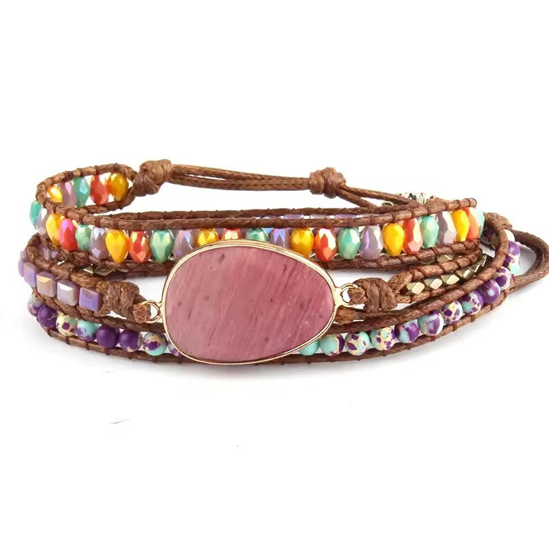 
                  
                    Boho & Mala Stone 3 Wrap Bracelet
                  
                