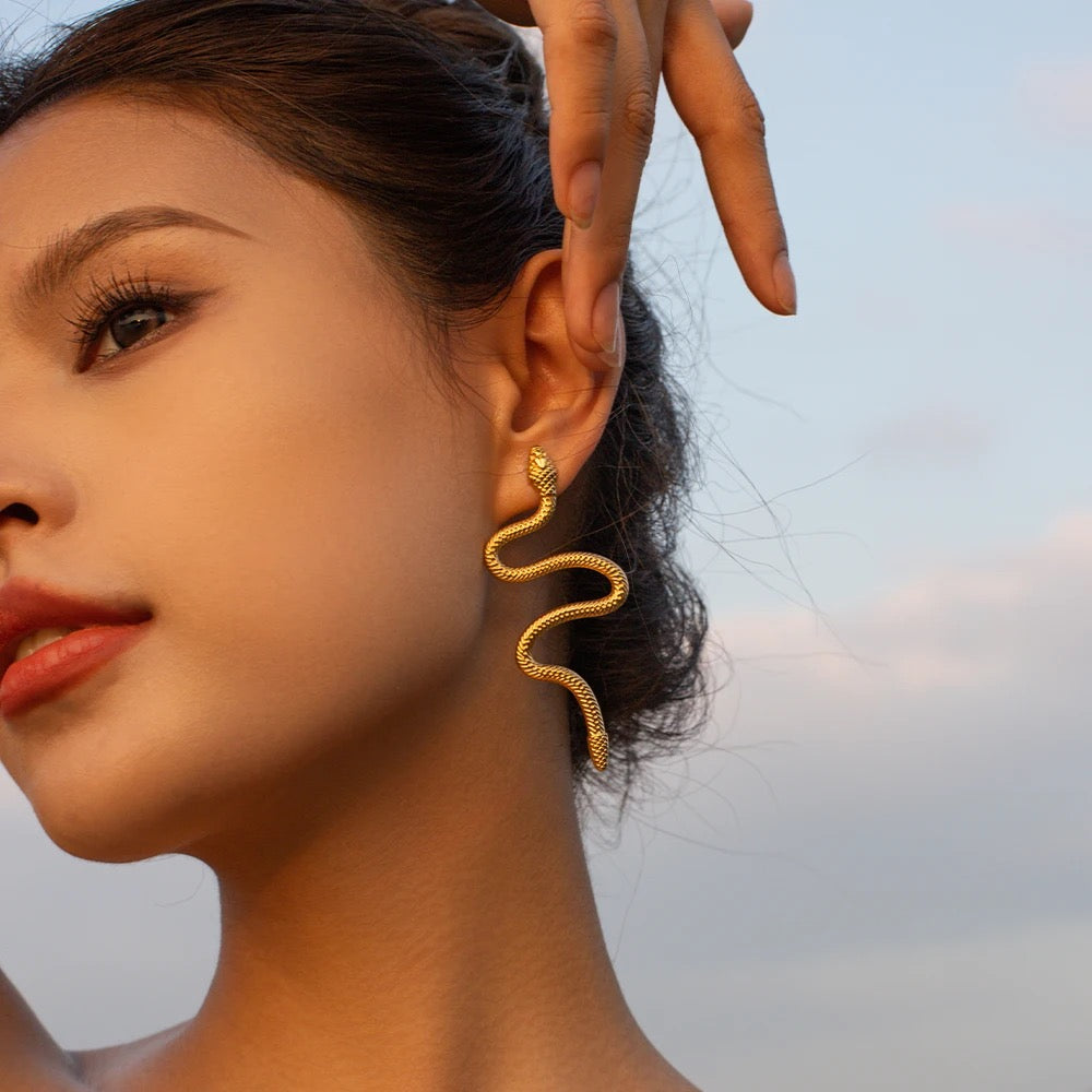 
                  
                    Boho & Mala Pearl Stainless Steel Gold Plated Hoop Earrings
                  
                