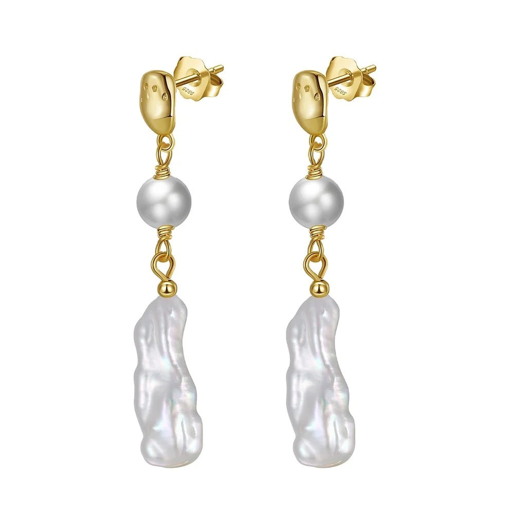 
                  
                    Boho & Mala Freshwater Pearl 18k Gold Plated Stud Earrings
                  
                