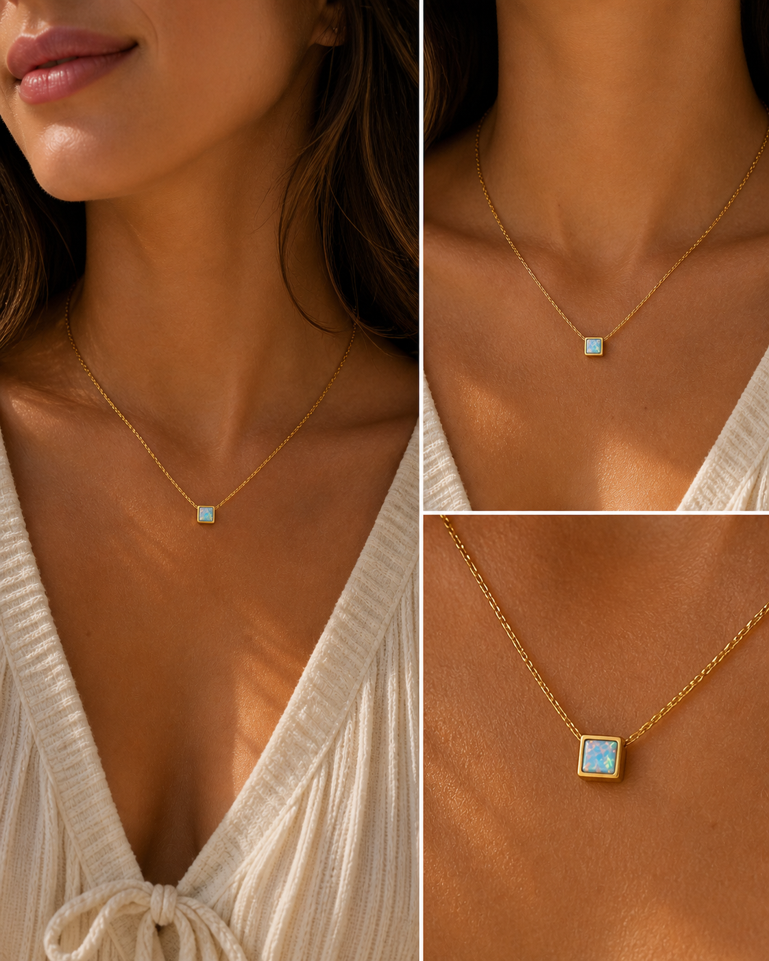 
                  
                    Opal Glow Pendant Necklace
                  
                