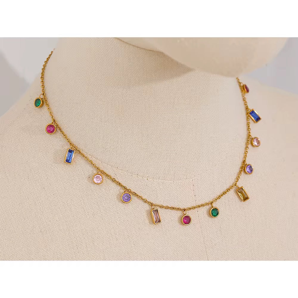 
                  
                    Rainbow Aura Drop Necklace
                  
                