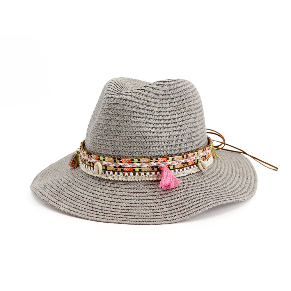 Boho & Mala Grey Summer Hat
