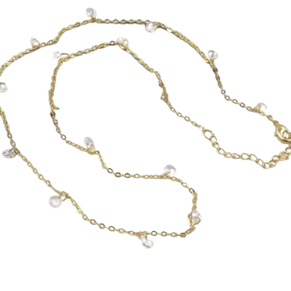 Crystal Necklace - 18K Gold Plated | Boho & Mala