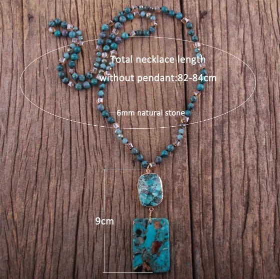 
                  
                    Boho & Mala Black Tribal Agate Slice Necklace TN100108
                  
                