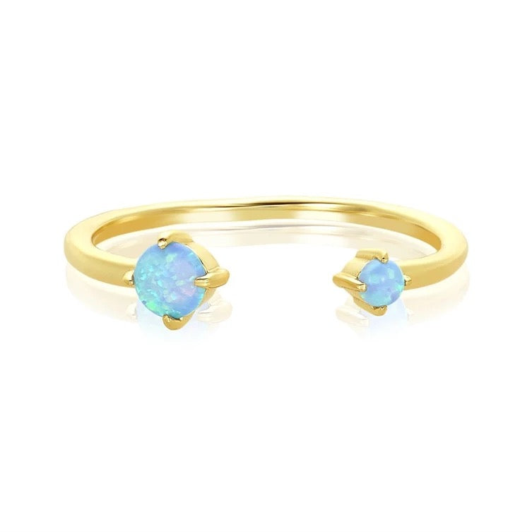 
                  
                    Opal Open Gold Ring (sizes 6,7 & 8) | Boho & Mala
                  
                