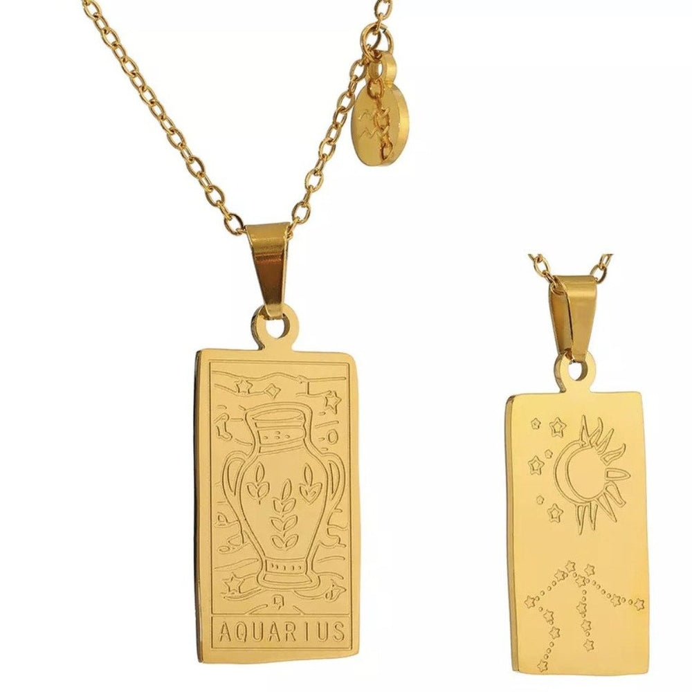 
                  
                    Aquarius Horoscope Necklace - Star Sign Pendant | Boho & Mala
                  
                