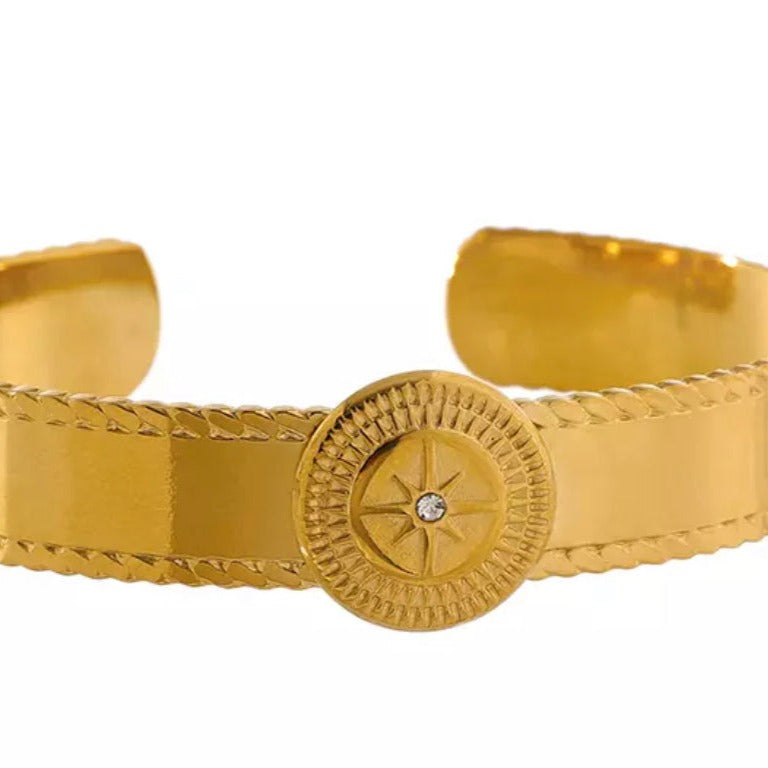 
                  
                    18K Gold Cuff Bracelet | Boho & Mala
                  
                