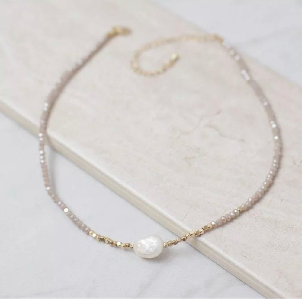 
                  
                    Dainty Necklaces - Freshwater Pearl & Crystal | Boho & Mala
                  
                