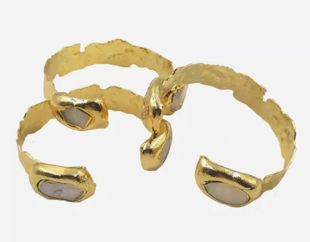 
                  
                    18K Gold Plated Cuff Bracelets at Boho & Mala
                  
                