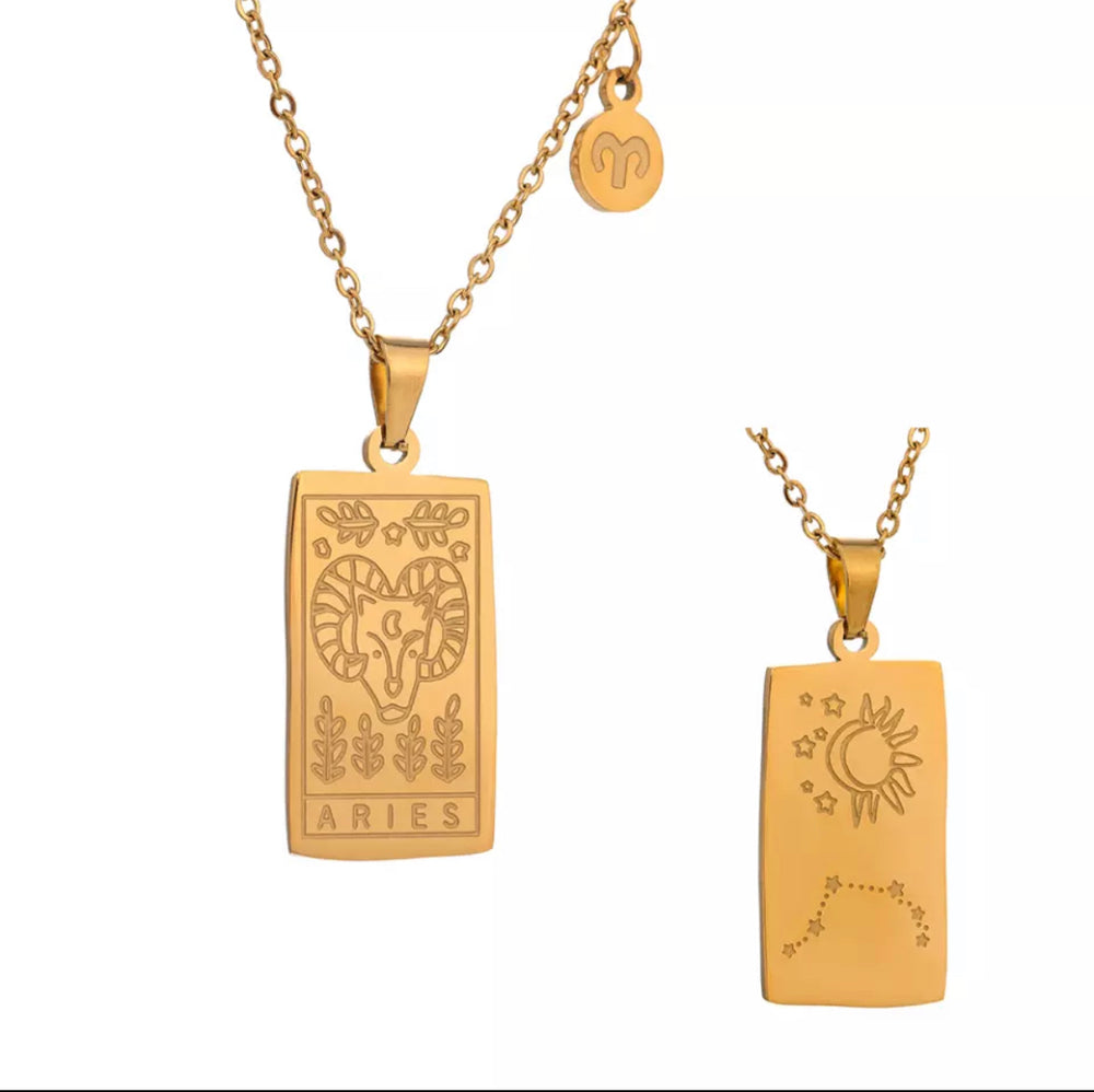 Aries Horoscope Necklace - Star Sign Pendant | Boho & Mala