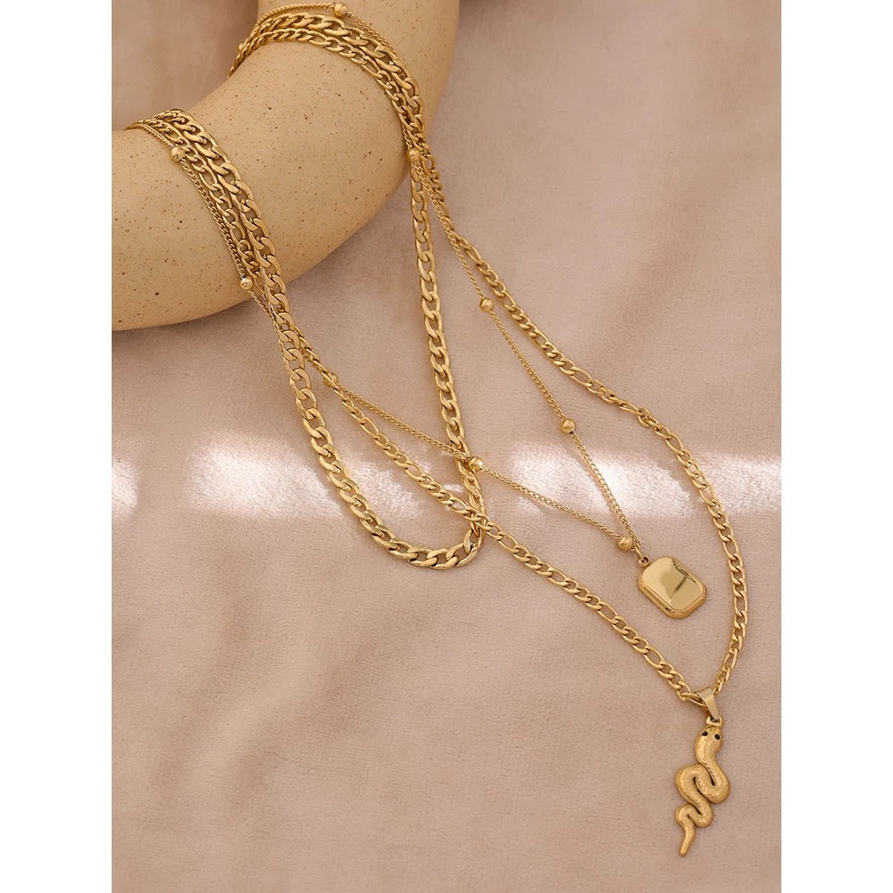Gold Layered Necklaces at Boho & Mala