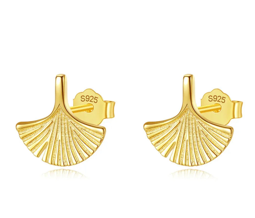 Boho & Mala 18k Gold Plated Stud Earrings