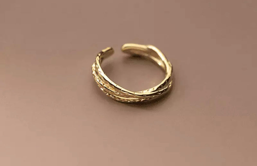 18K Gold Plated Ring | Boho & Mala