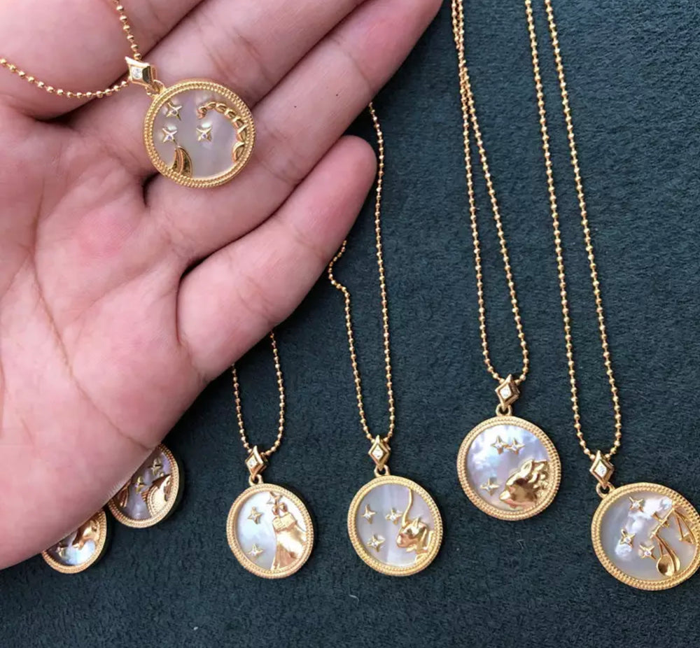 Your Always Charm Zodiac Necklace,Astrology India | Ubuy