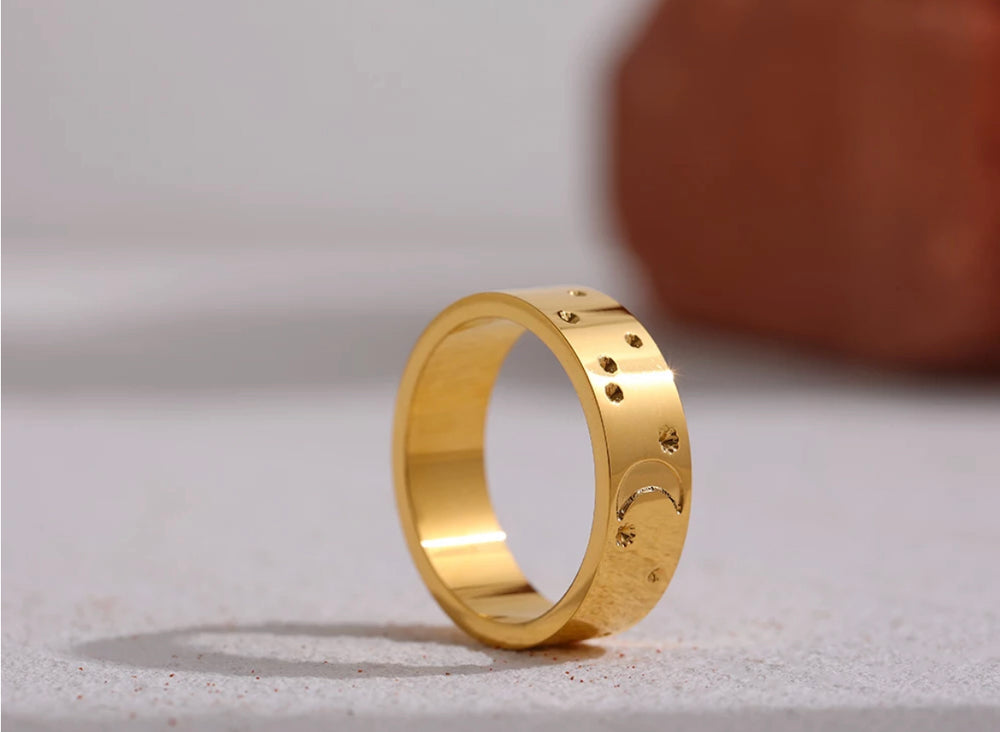 
                  
                    Boho & Mala Gold Statement Ring (size 7)
                  
                