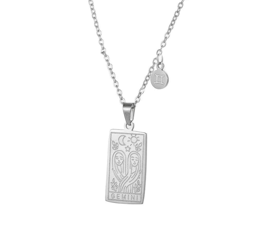 Gemini Horoscope Necklace - Star Sign Pendant | Boho & Mala