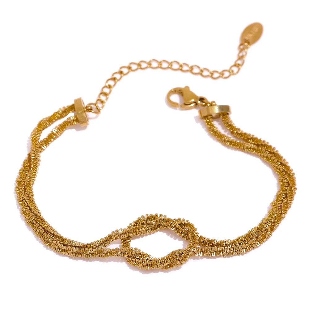 18K Gold Plated Bracelet | Boho & Mala