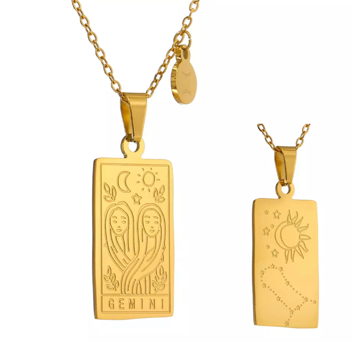 Gemini Horoscope Necklace - Star Sign Pendant | Boho & Mala